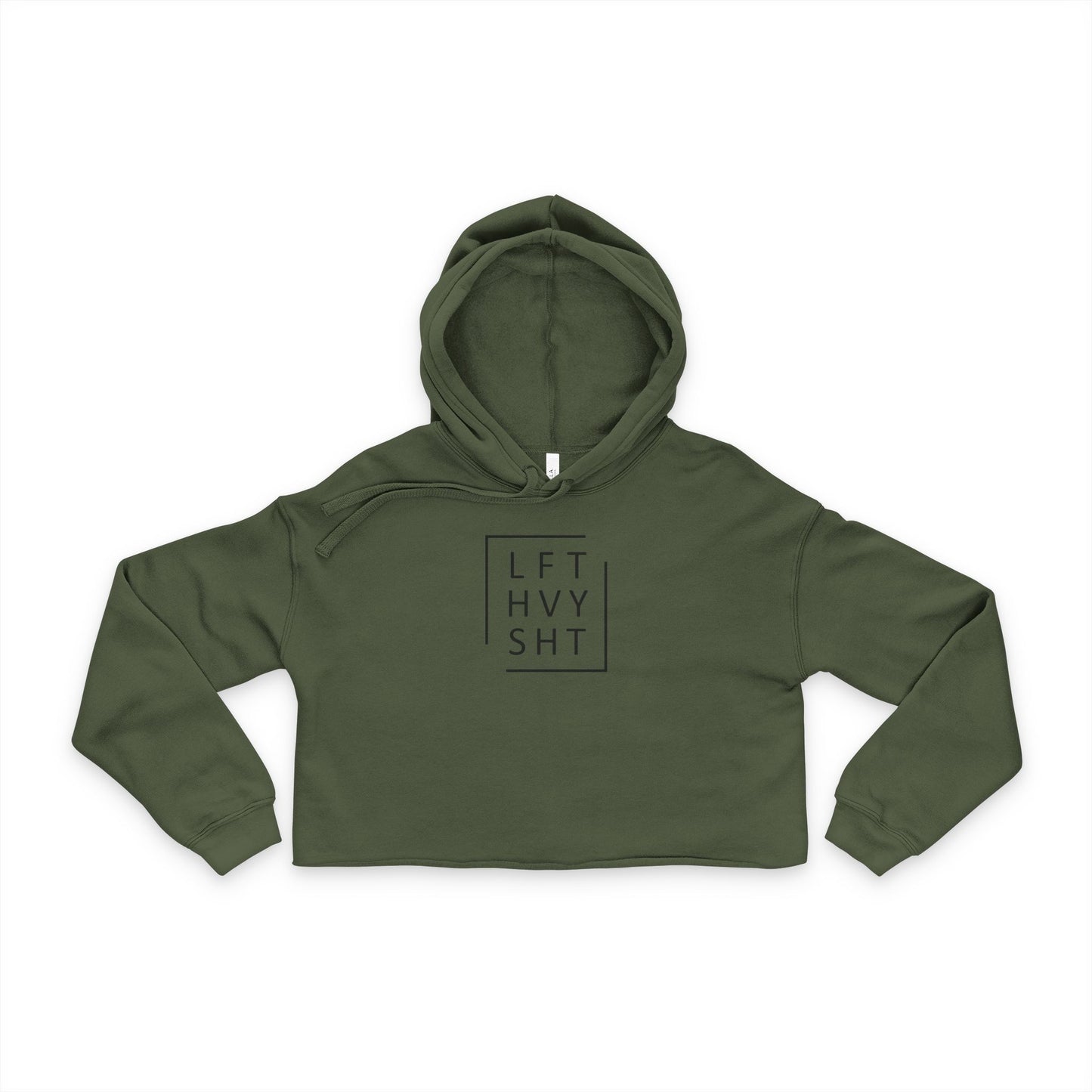 Trendy Women's Cropped Hoodie | LFT HVY SHT | Casual Style, Gift for Her, Cozy Wardrobe Essential, Perfect for Everyday Wear