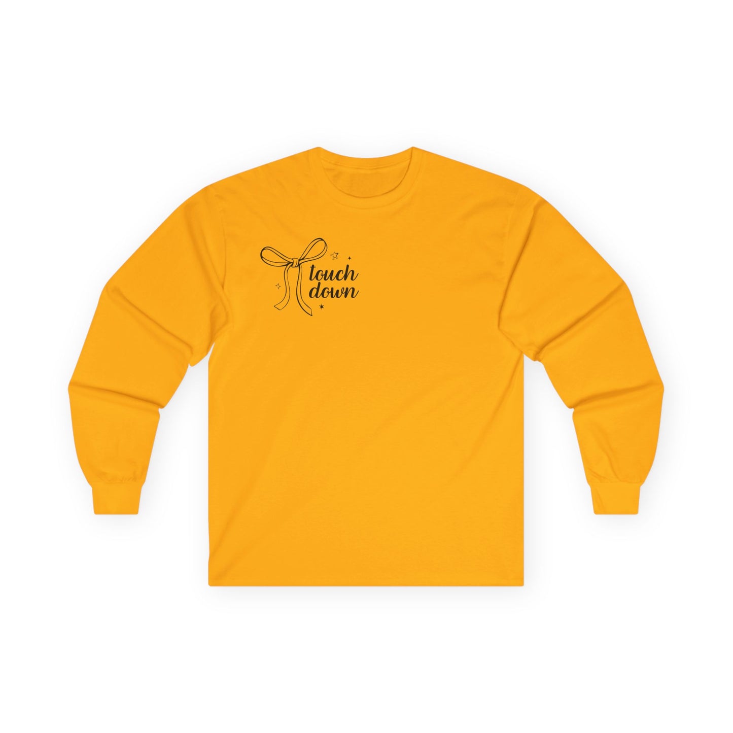 Touchdown Season Long Sleeve Tee | Unisex Cotton Shirt for Football Fans, Sports Gift, Game Day Apparel, Comfy Layering, Casual Style