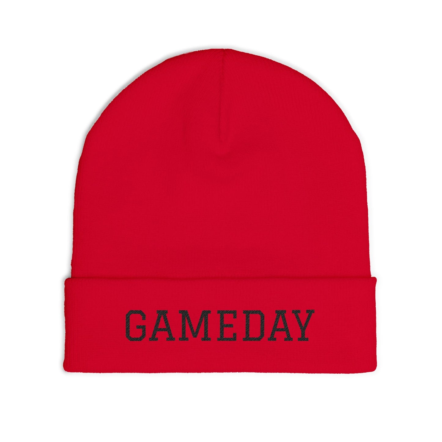 Gameday Knit Beanie, Winter Hat, Embroidered Beanie, Sports Fan Accessory, Cozy Knit Hat, Gift for Sports Lovers