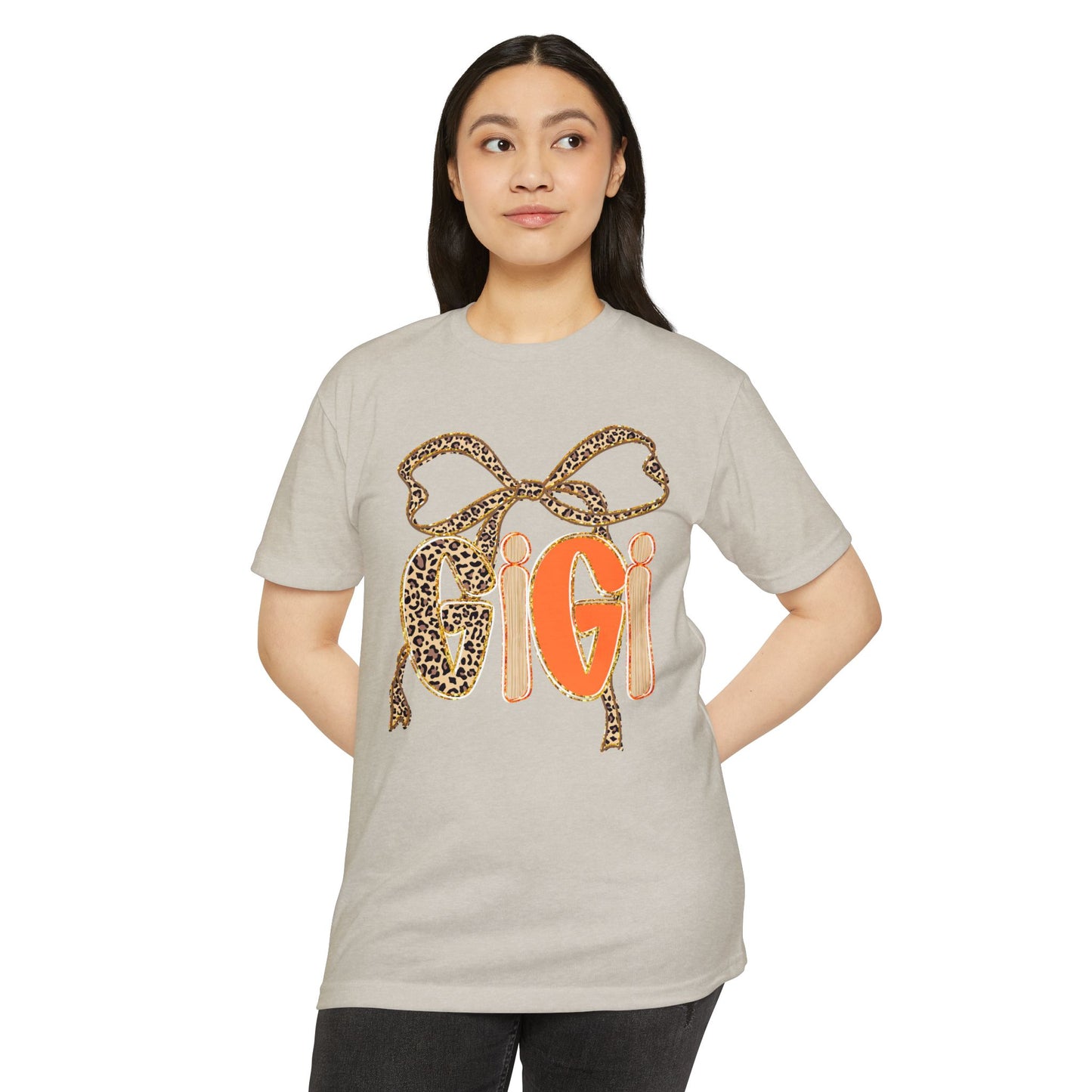 Cute Gigi Leopard Print Unisex T-Shirt | Casual Everyday Wear, Gift for Gigi, Animal Print Tee, Birthday, Family Gatherings