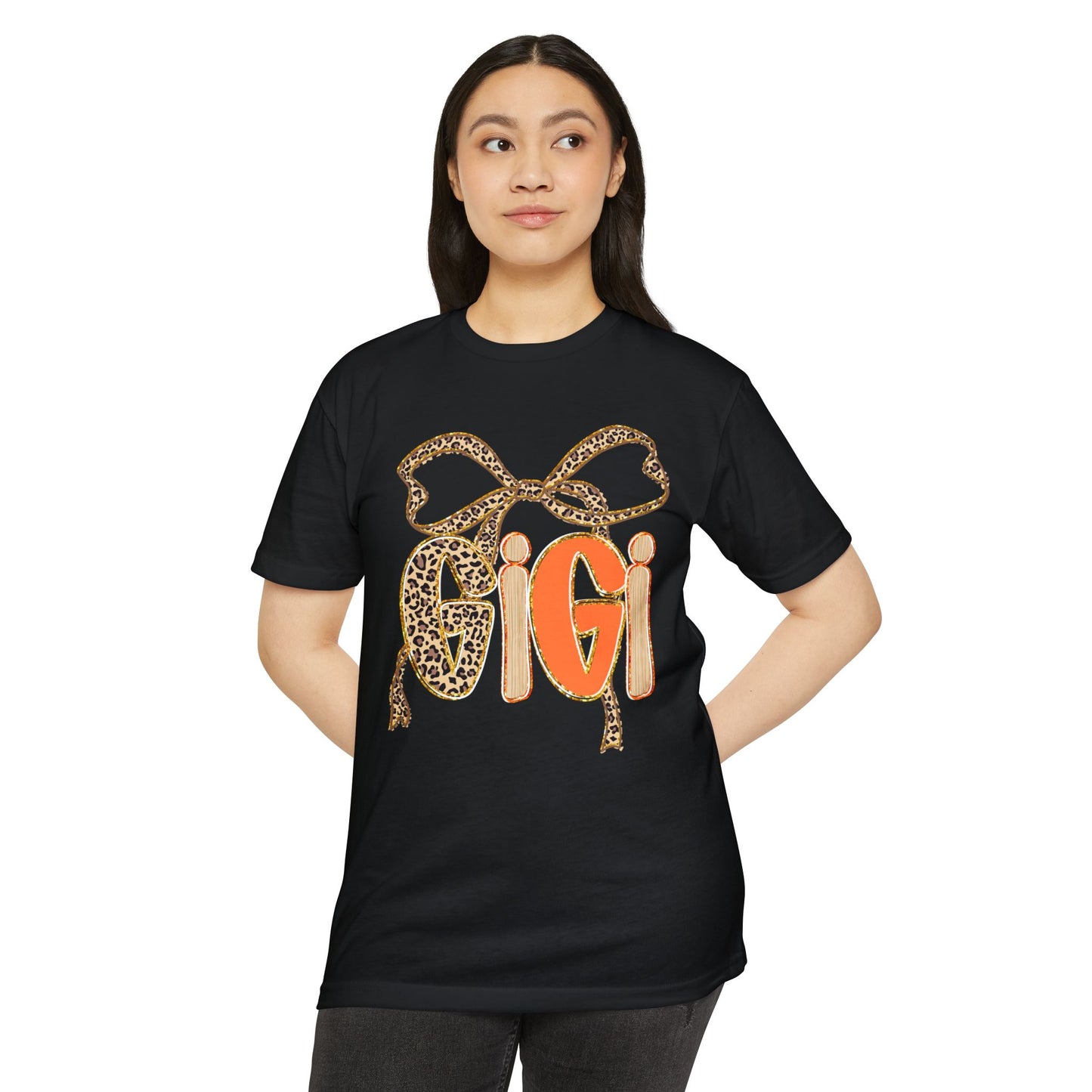 Cute Gigi Leopard Print Unisex T-Shirt | Casual Everyday Wear, Gift for Gigi, Animal Print Tee, Birthday, Family Gatherings