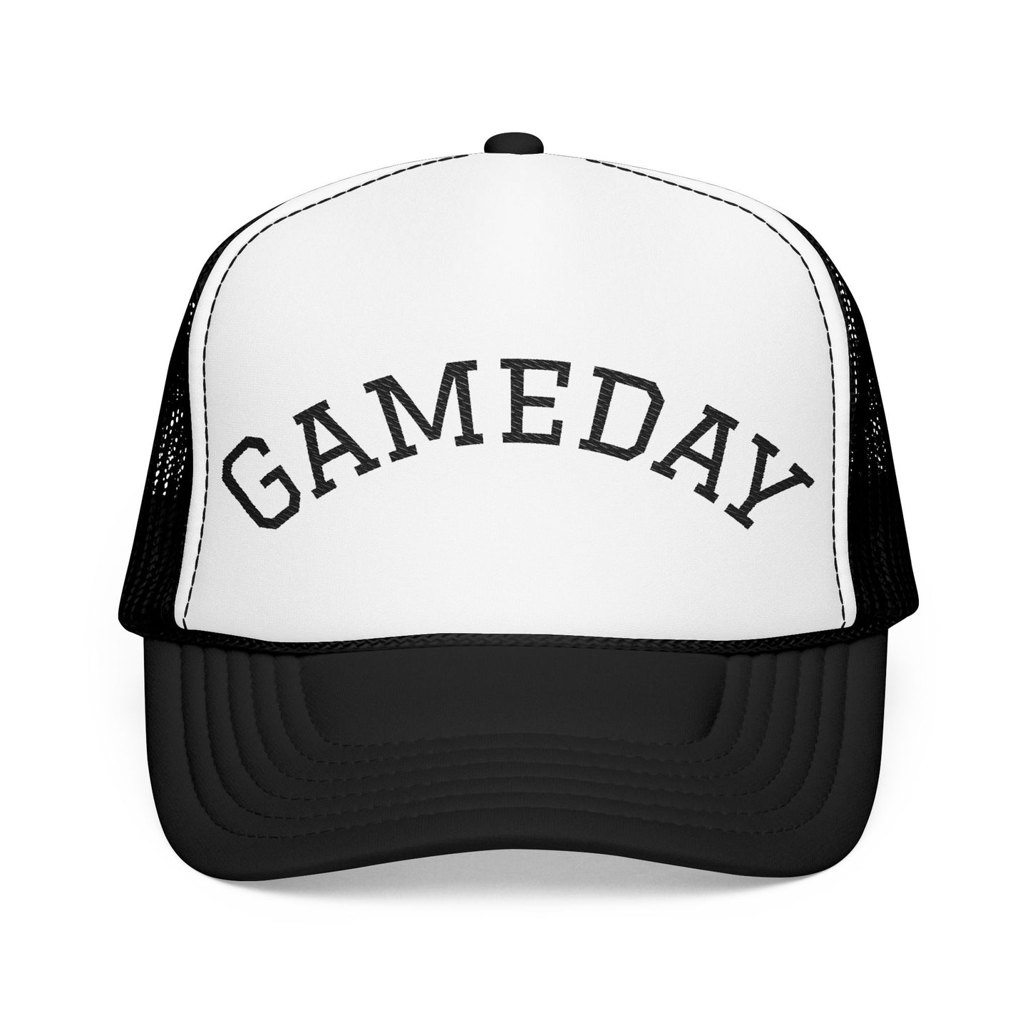 Gameday Foam Trucker Hat, Sports Hat, Unisex Hat, Embroidered Cap, Perfect for Tailgating, Outdoor Activities, Summer Fun