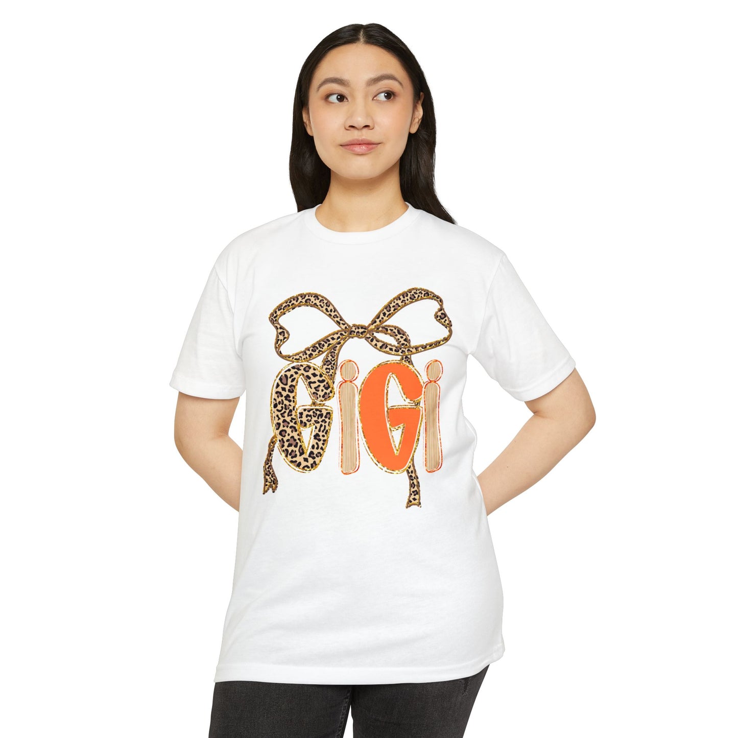 Cute Gigi Leopard Print Unisex T-Shirt | Casual Everyday Wear, Gift for Gigi, Animal Print Tee, Birthday, Family Gatherings
