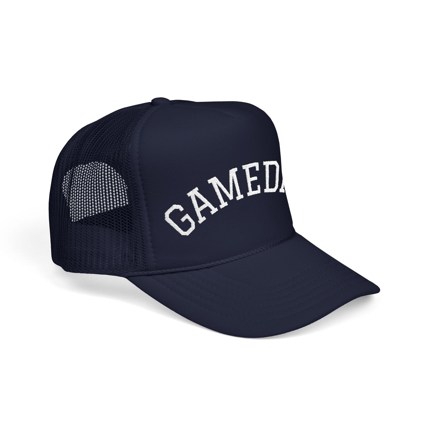 Gameday Embroidered Foam Trucker Hat, Casual Sports Hat, Outdoor Cap, Festival Headwear, Gift for Sports Fans, Summer Accessory