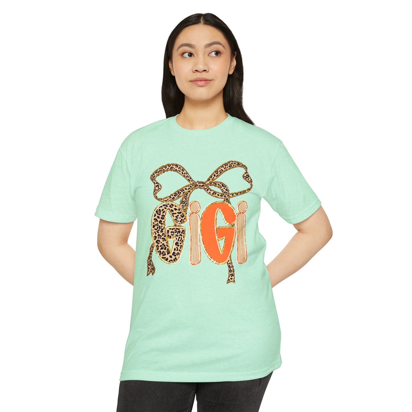 Cute Gigi Leopard Print Unisex T-Shirt | Casual Everyday Wear, Gift for Gigi, Animal Print Tee, Birthday, Family Gatherings