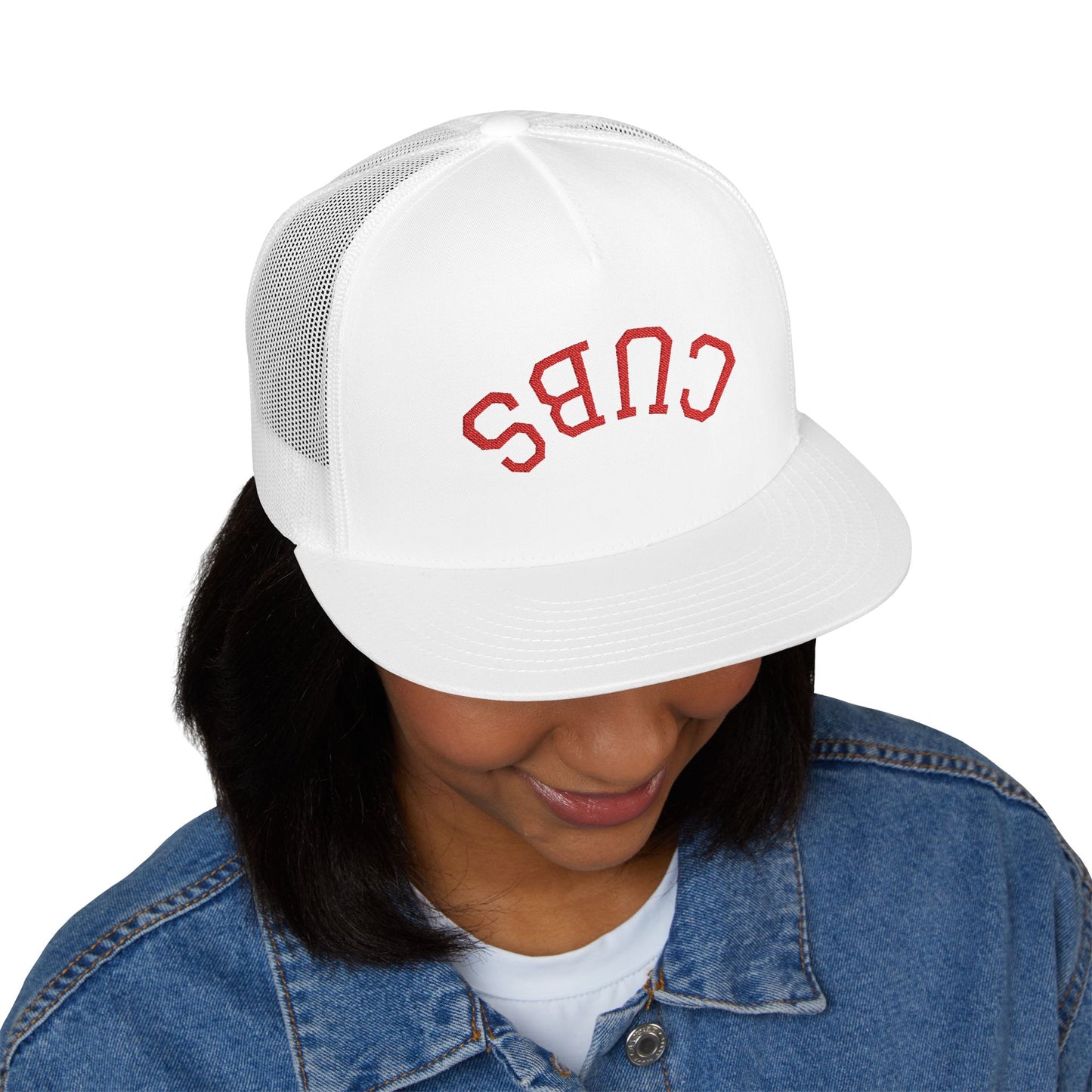 chicago cubsEmbroidered Trucker Cap with Retro Vibes, Stylish Headwear for Outdoors, Casual Wear, Gifts for Birthdays, Summer Events, Sports, Road Trips