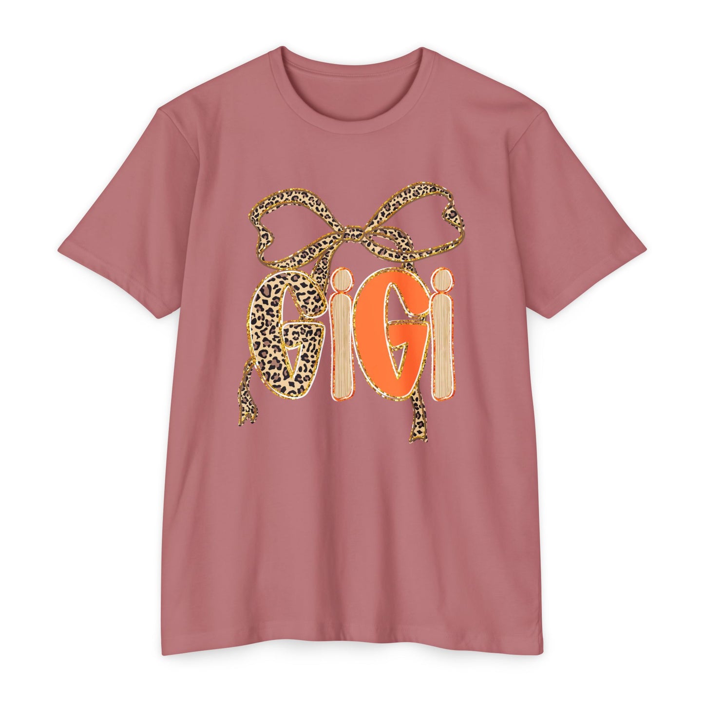 Cute Gigi Leopard Print Unisex T-Shirt | Casual Everyday Wear, Gift for Gigi, Animal Print Tee, Birthday, Family Gatherings
