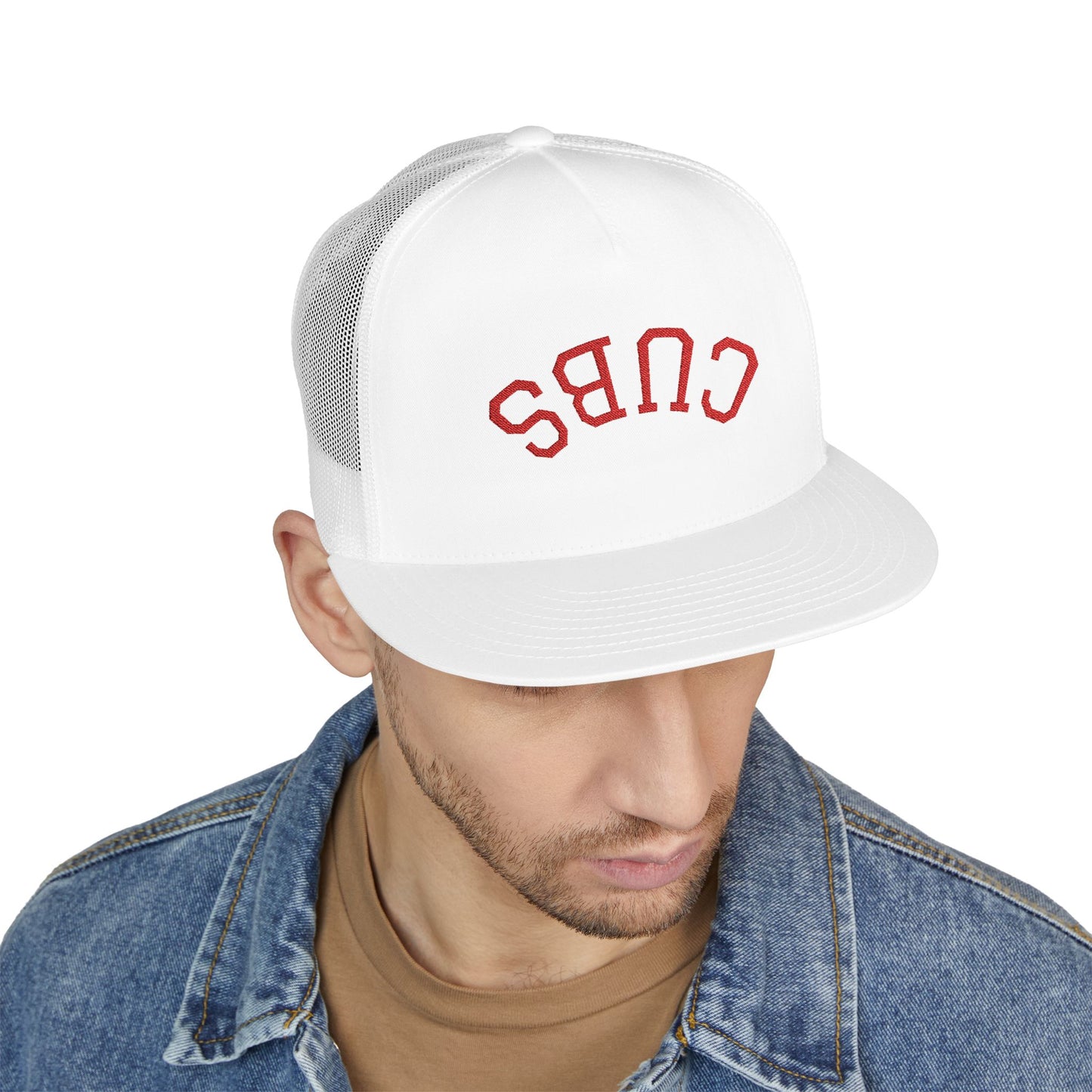 chicago cubsEmbroidered Trucker Cap with Retro Vibes, Stylish Headwear for Outdoors, Casual Wear, Gifts for Birthdays, Summer Events, Sports, Road Trips