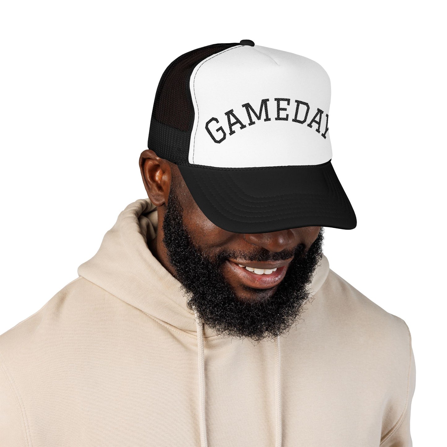 Gameday Foam Trucker Hat, Sports Hat, Unisex Hat, Embroidered Cap, Perfect for Tailgating, Outdoor Activities, Summer Fun