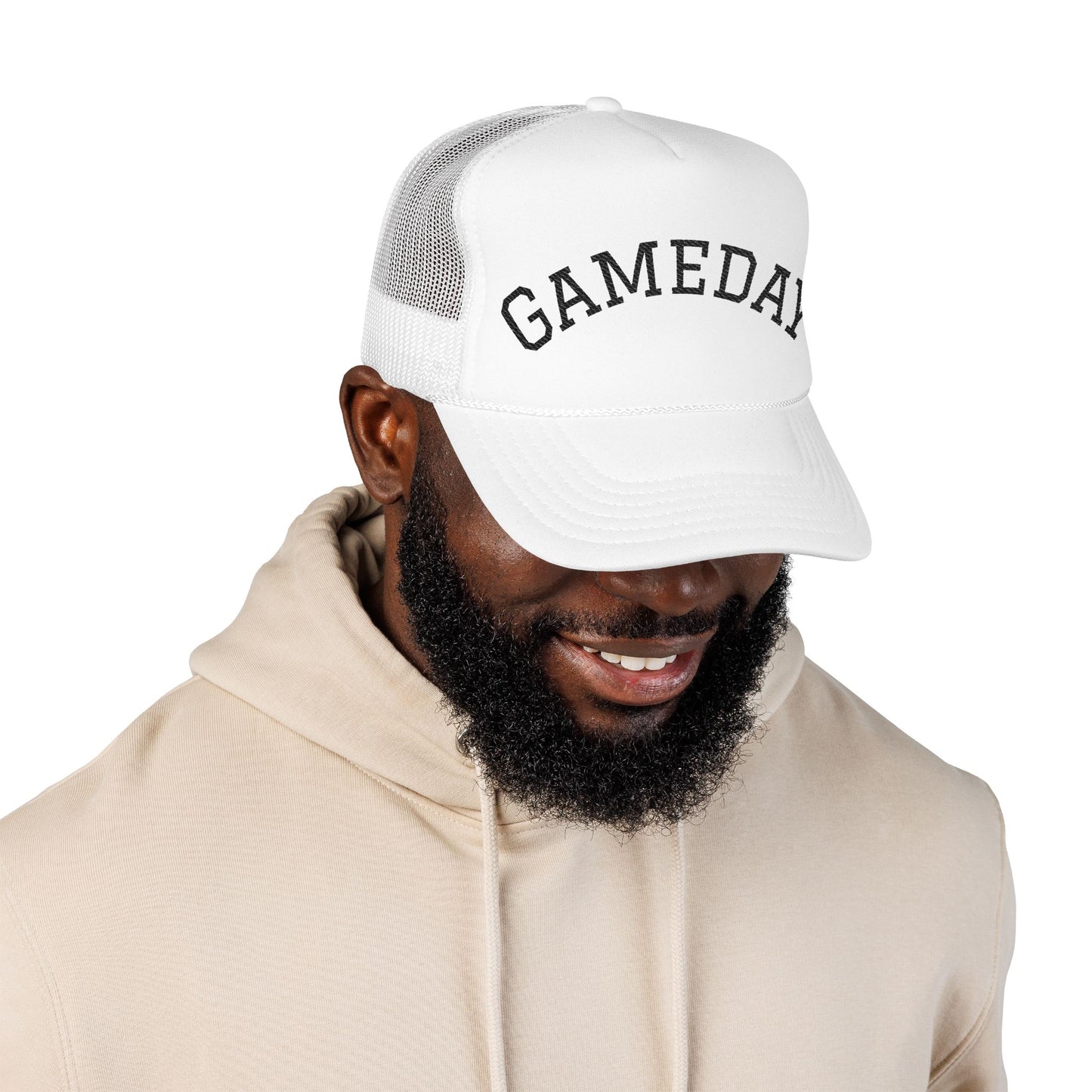 Gameday Foam Trucker Hat, Sports Hat, Unisex Hat, Embroidered Cap, Perfect for Tailgating, Outdoor Activities, Summer Fun