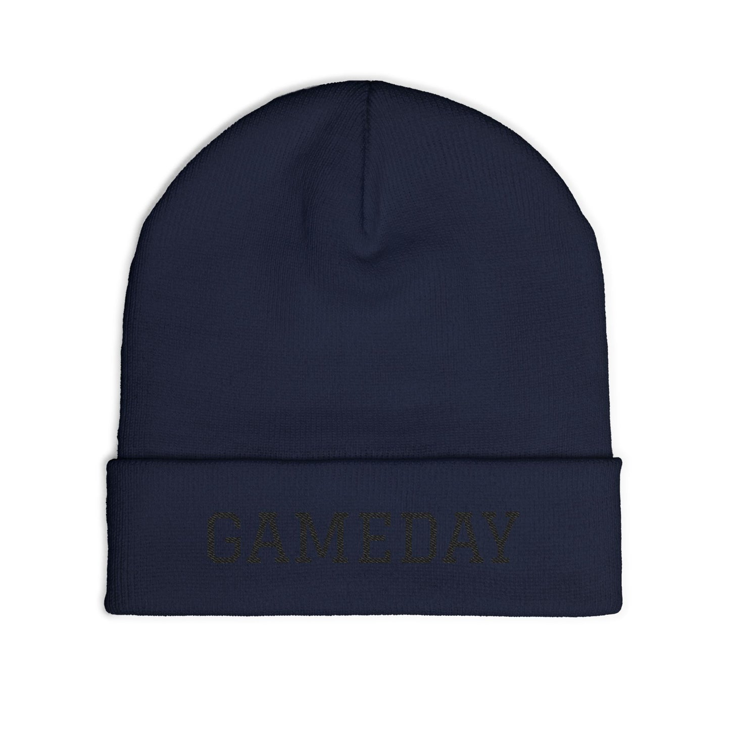 Gameday Knit Beanie, Winter Hat, Embroidered Beanie, Sports Fan Accessory, Cozy Knit Hat, Gift for Sports Lovers