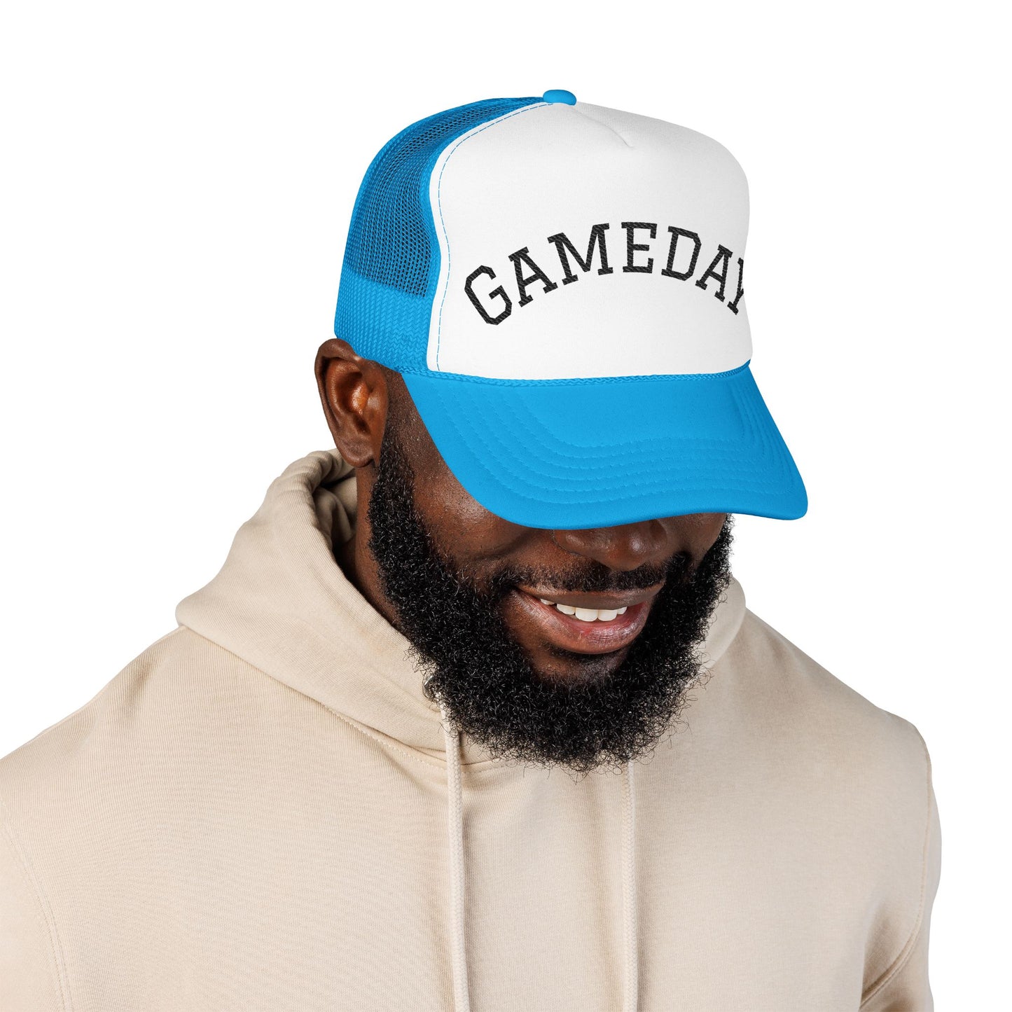 Gameday Foam Trucker Hat, Sports Hat, Unisex Hat, Embroidered Cap, Perfect for Tailgating, Outdoor Activities, Summer Fun