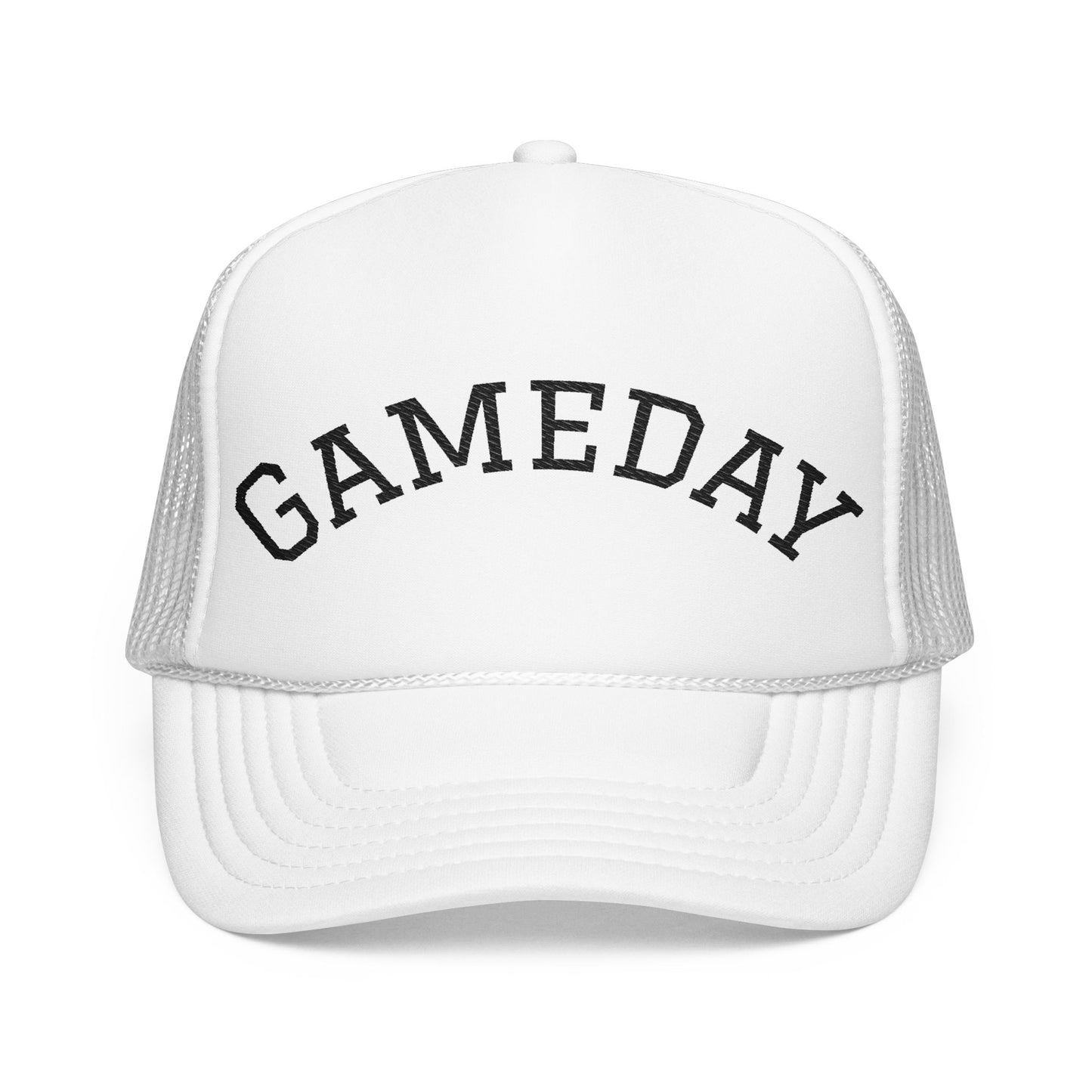 Gameday Foam Trucker Hat, Sports Hat, Unisex Hat, Embroidered Cap, Perfect for Tailgating, Outdoor Activities, Summer Fun