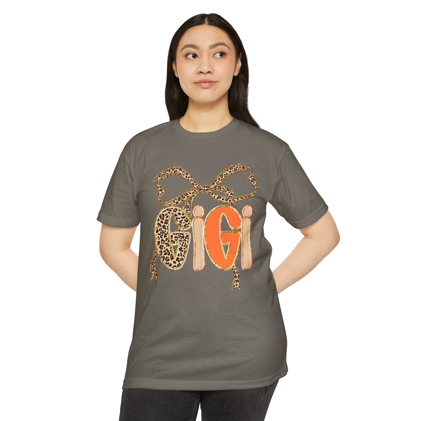 Cute Gigi Leopard Print Unisex T-Shirt | Casual Everyday Wear, Gift for Gigi, Animal Print Tee, Birthday, Family Gatherings