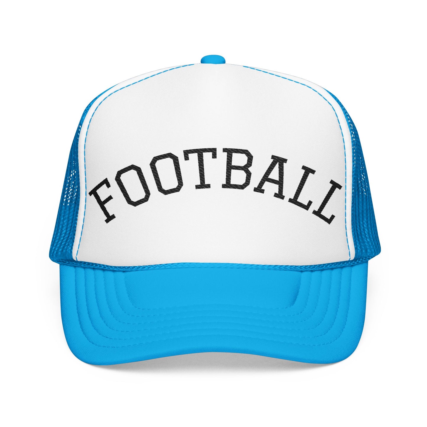 Football Embroidered Foam Trucker Hat | Sports Cap, Gift for Athletes, Summer Hat, Outdoor Activities, Fan Gear