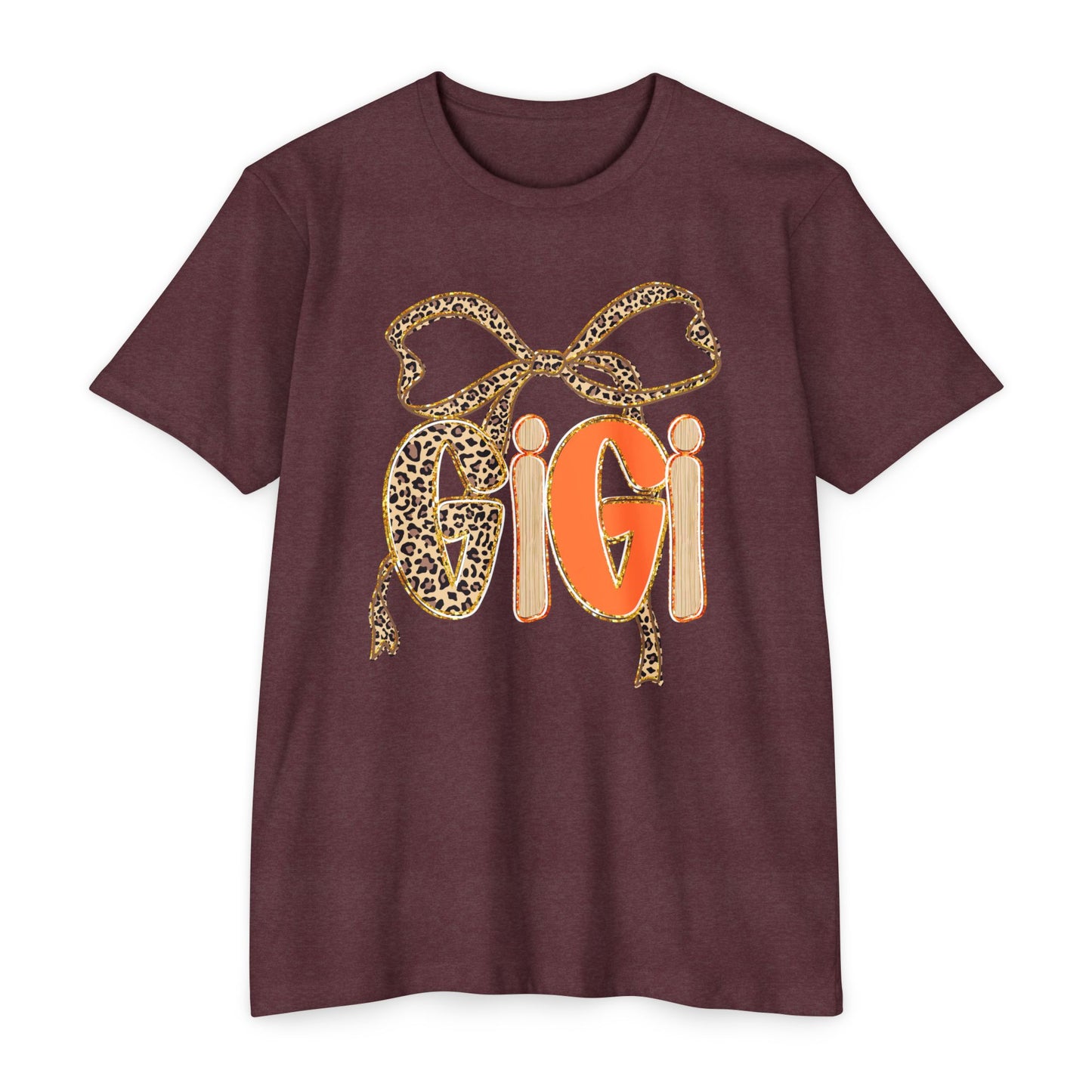 Cute Gigi Leopard Print Unisex T-Shirt | Casual Everyday Wear, Gift for Gigi, Animal Print Tee, Birthday, Family Gatherings