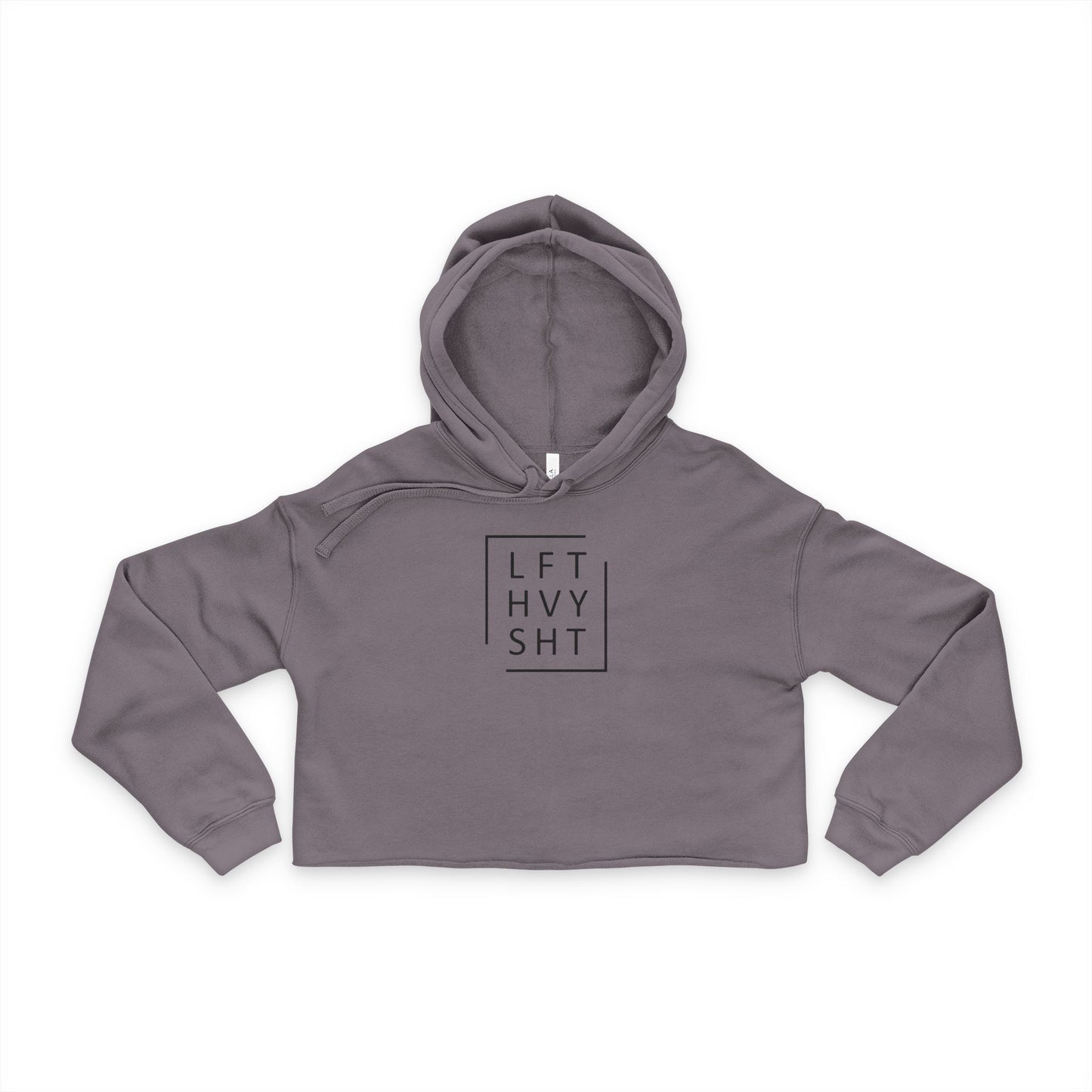 Trendy Women's Cropped Hoodie | LFT HVY SHT | Casual Style, Gift for Her, Cozy Wardrobe Essential, Perfect for Everyday Wear