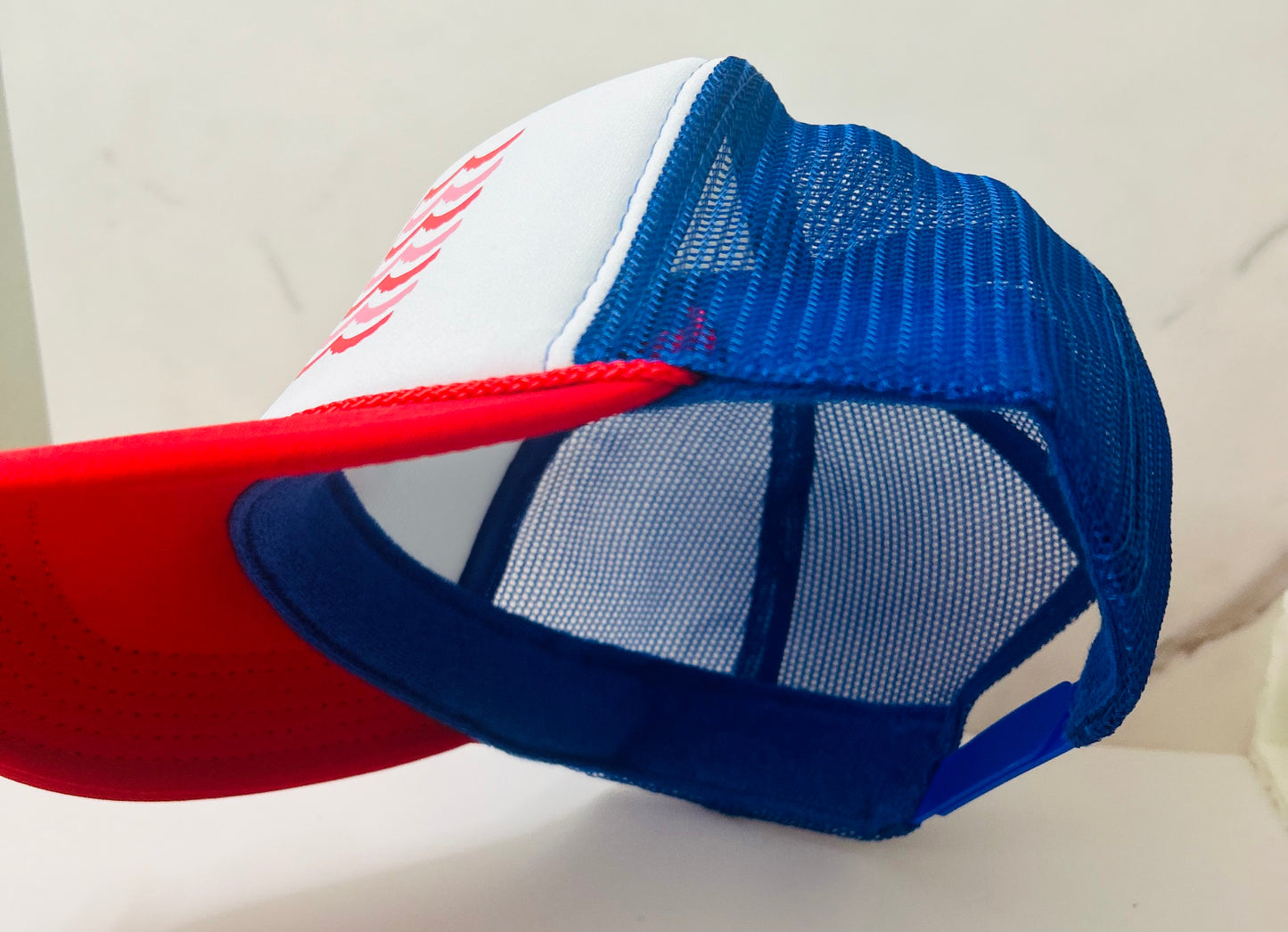 Girly USA flag hat