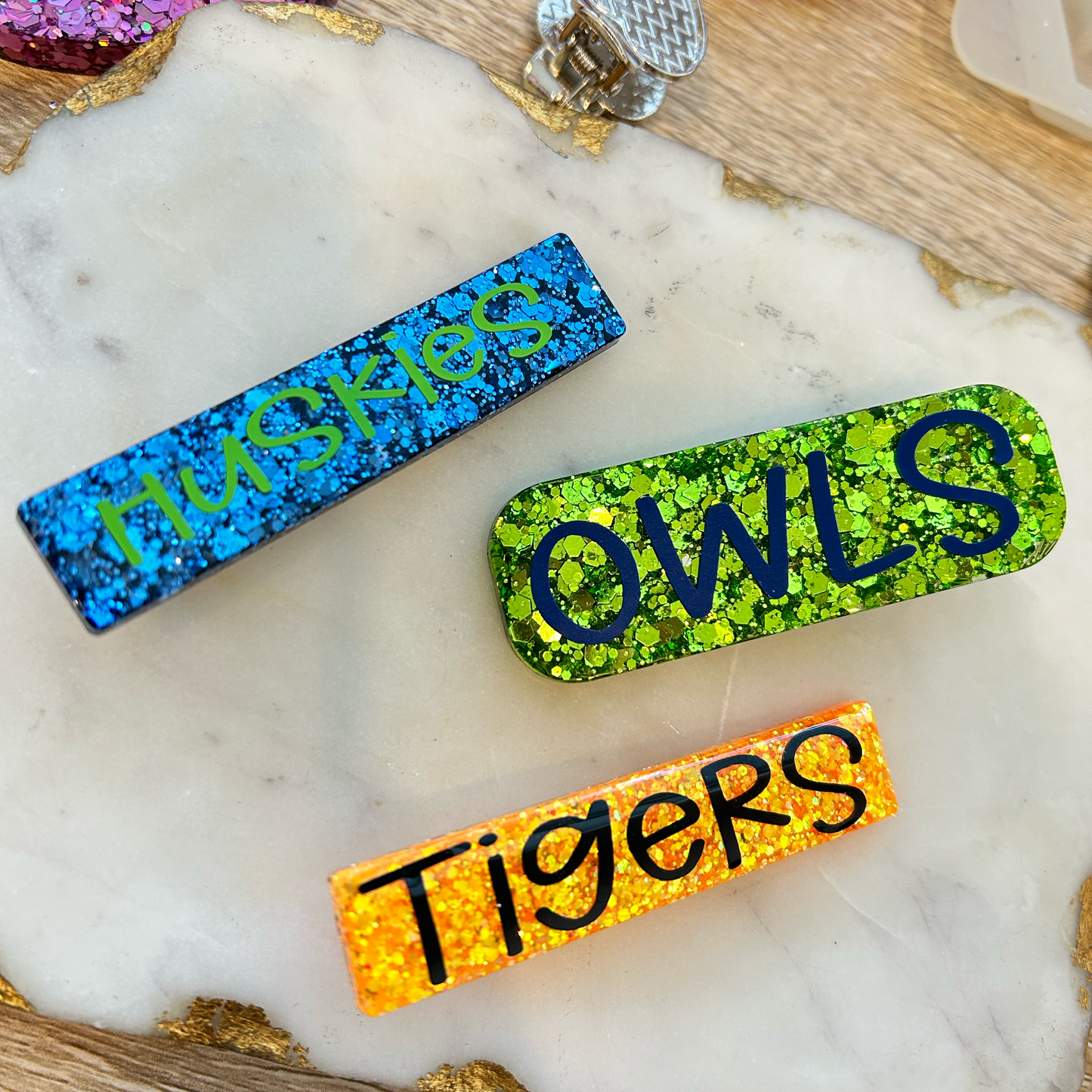 Mascot hair clips