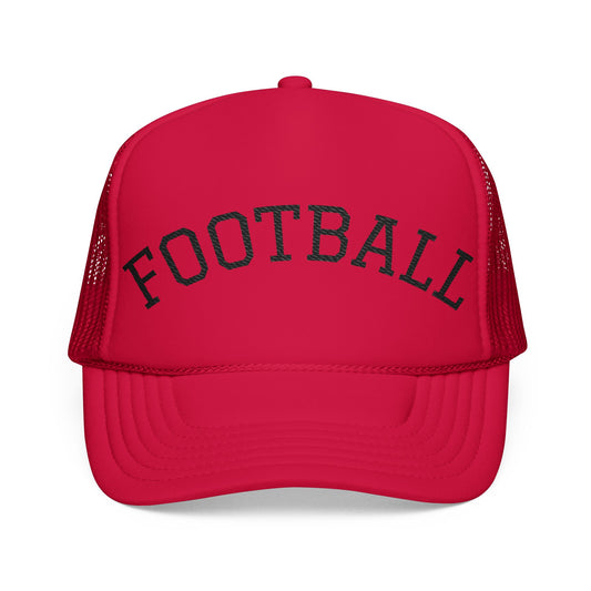 Football Embroidered Foam Trucker Hat | Sports Cap, Gift for Athletes, Summer Hat, Outdoor Activities, Fan Gear