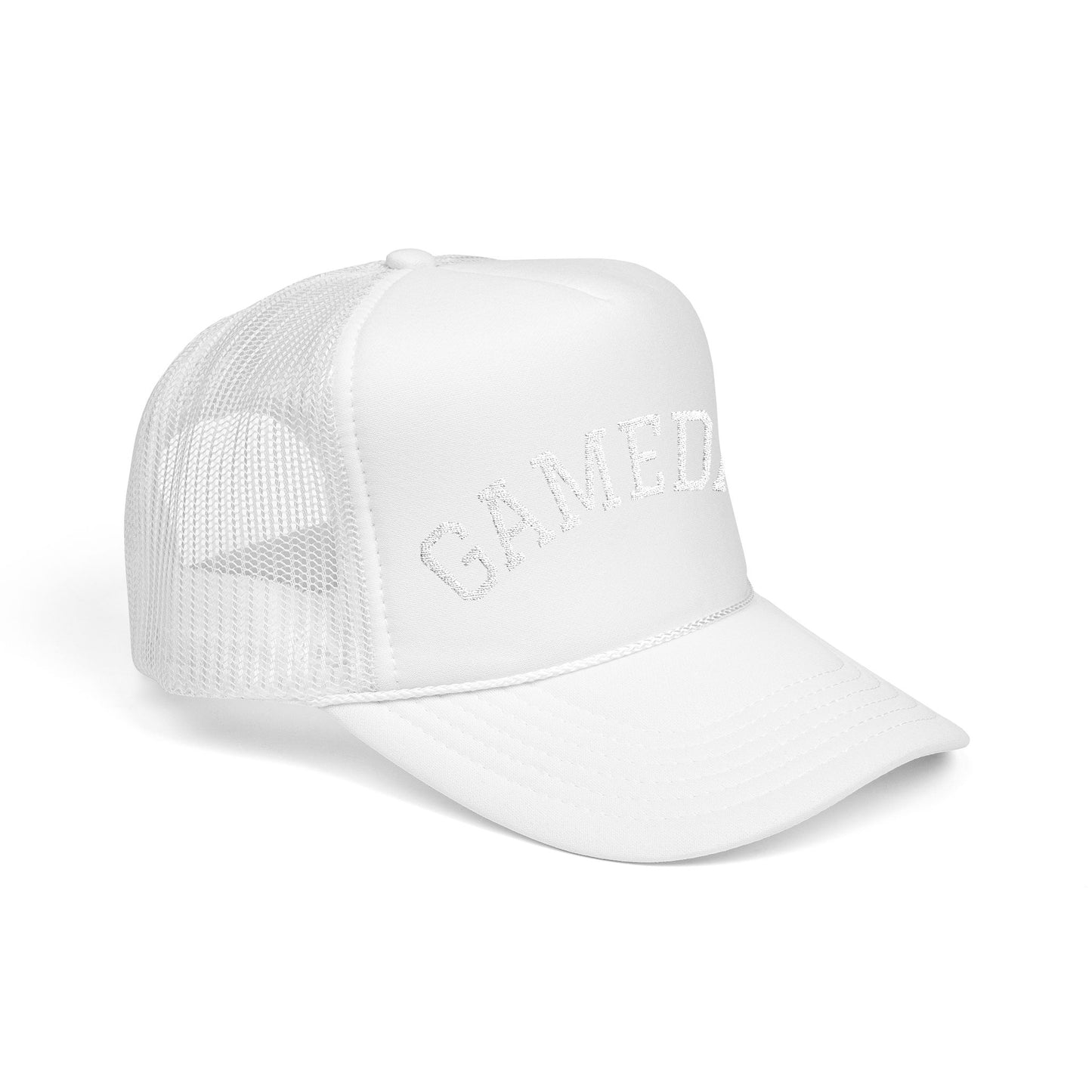 Gameday Embroidered Foam Trucker Hat, Casual Sports Hat, Outdoor Cap, Festival Headwear, Gift for Sports Fans, Summer Accessory