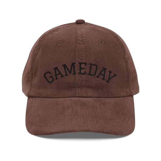 Vintage Corduroy Cap - Stylish Gameday Hat, Perfect for Sports Fans, Casual Outings, Outdoor Adventures, Unique Gift Idea