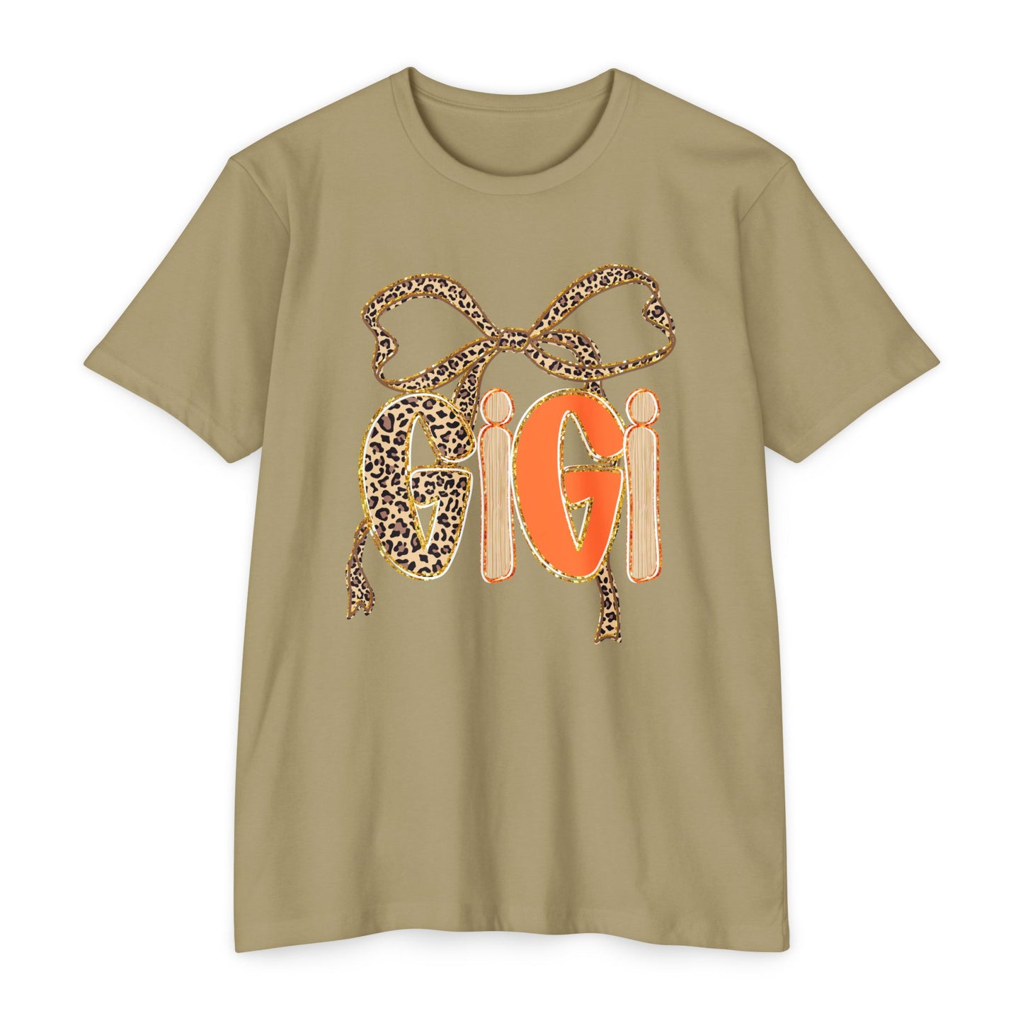 Cute Gigi Leopard Print Unisex T-Shirt | Casual Everyday Wear, Gift for Gigi, Animal Print Tee, Birthday, Family Gatherings