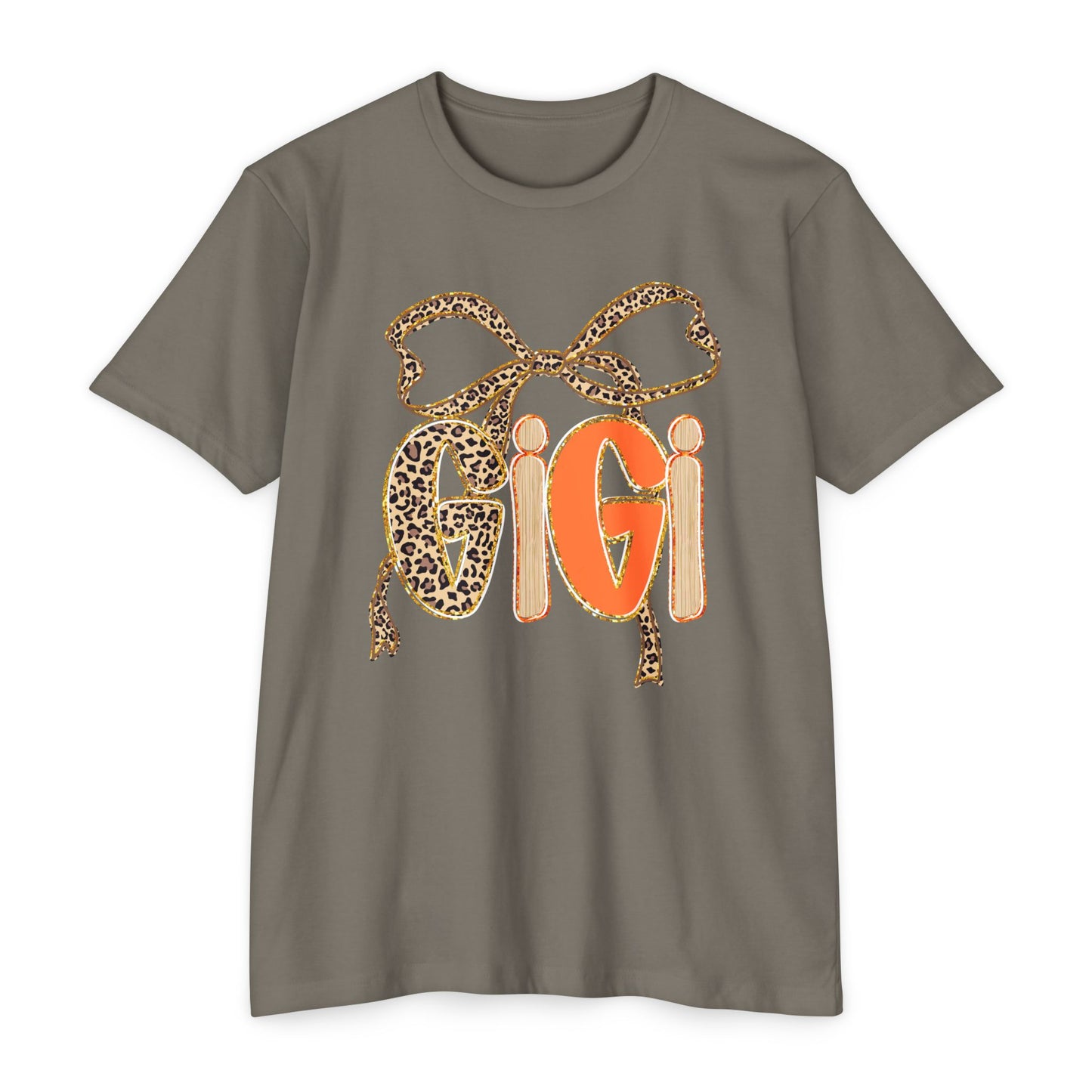 Cute Gigi Leopard Print Unisex T-Shirt | Casual Everyday Wear, Gift for Gigi, Animal Print Tee, Birthday, Family Gatherings