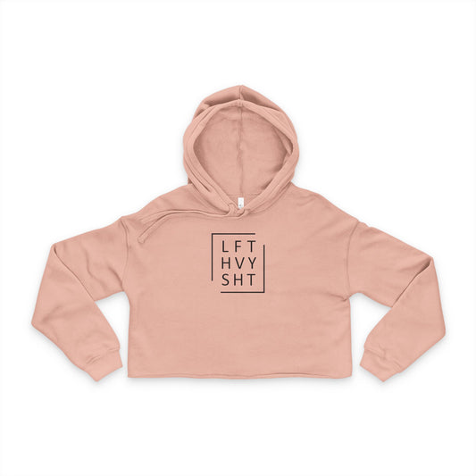 Trendy Women's Cropped Hoodie | LFT HVY SHT | Casual Style, Gift for Her, Cozy Wardrobe Essential, Perfect for Everyday Wear