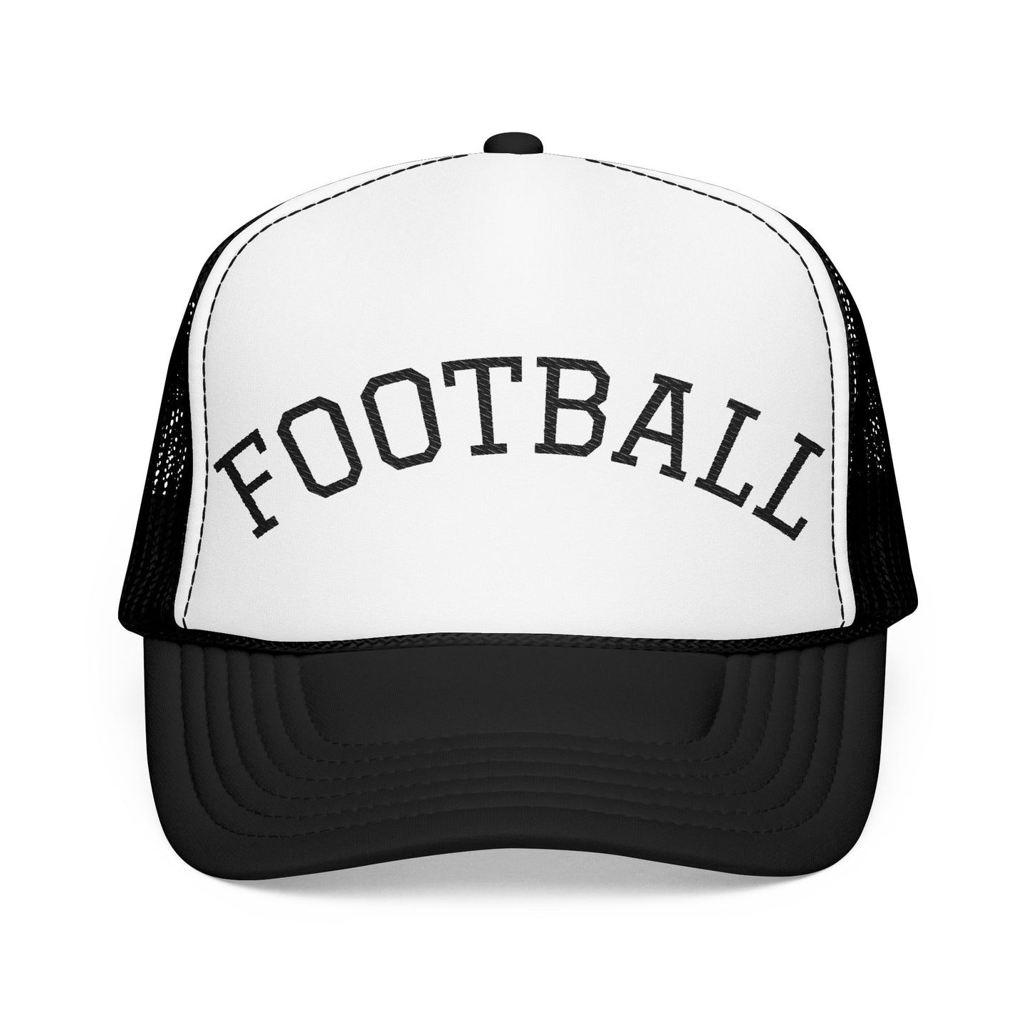 Football Embroidered Foam Trucker Hat | Sports Cap, Gift for Athletes, Summer Hat, Outdoor Activities, Fan Gear