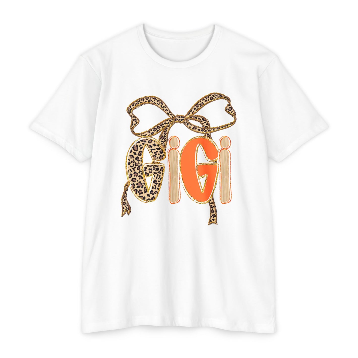Cute Gigi Leopard Print Unisex T-Shirt | Casual Everyday Wear, Gift for Gigi, Animal Print Tee, Birthday, Family Gatherings