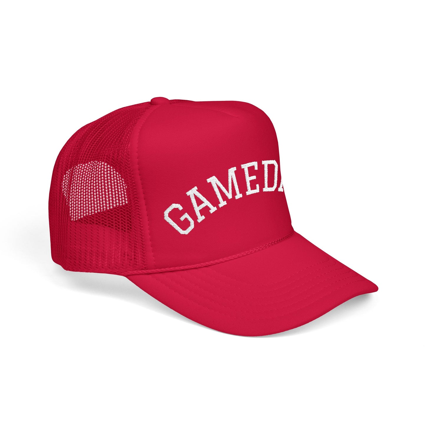 Gameday Embroidered Foam Trucker Hat, Casual Sports Hat, Outdoor Cap, Festival Headwear, Gift for Sports Fans, Summer Accessory