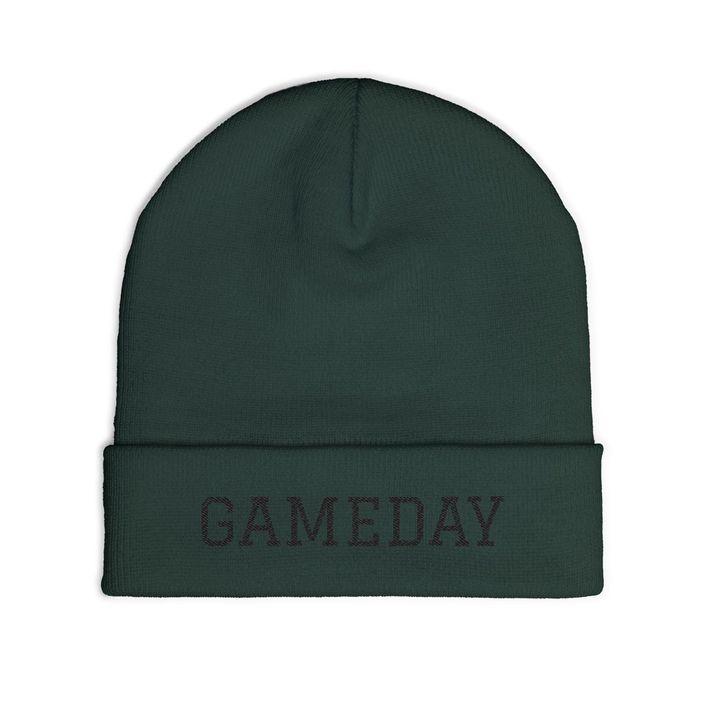 Gameday Knit Beanie, Winter Hat, Embroidered Beanie, Sports Fan Accessory, Cozy Knit Hat, Gift for Sports Lovers