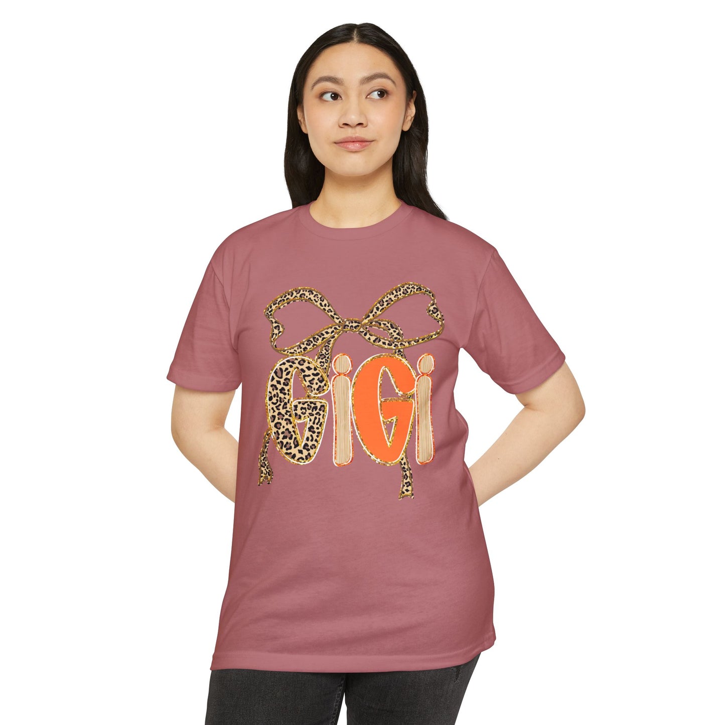 Cute Gigi Leopard Print Unisex T-Shirt | Casual Everyday Wear, Gift for Gigi, Animal Print Tee, Birthday, Family Gatherings