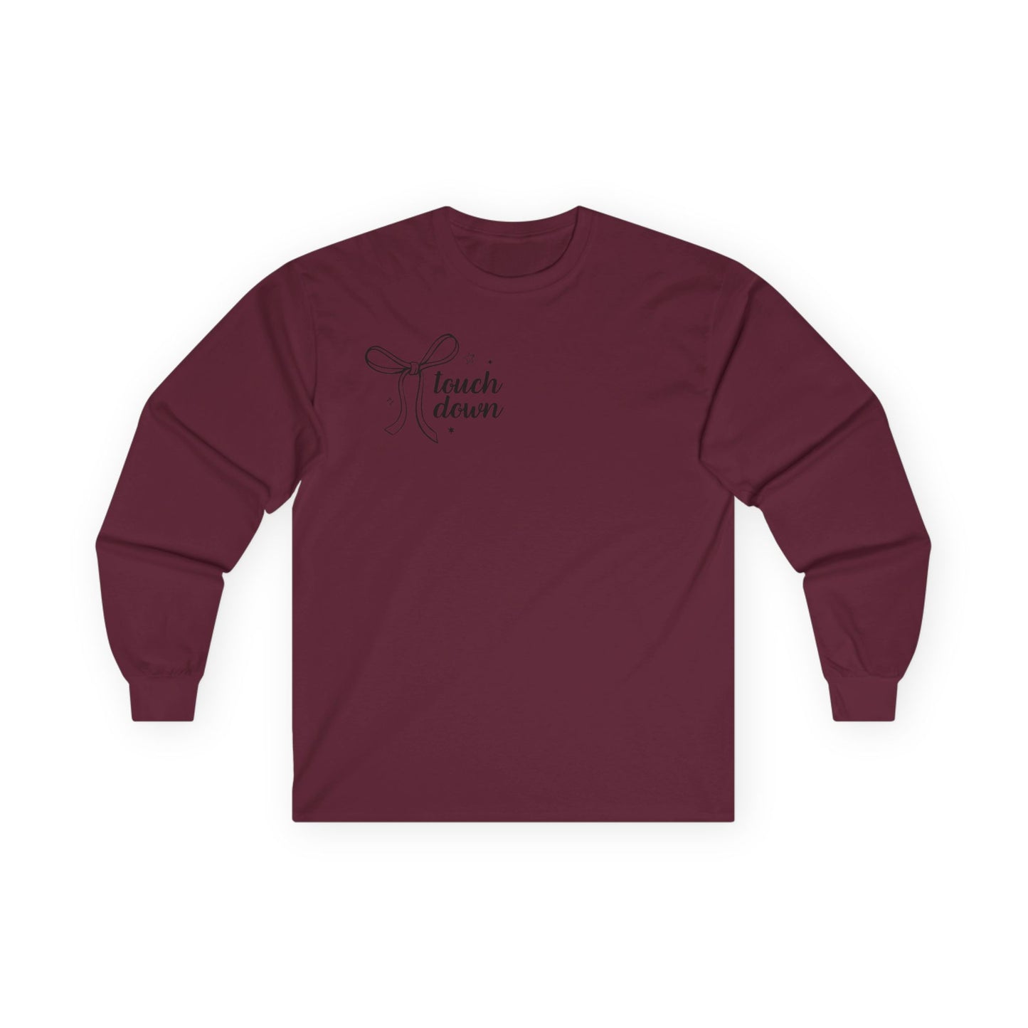 Touchdown Season Long Sleeve Tee | Unisex Cotton Shirt for Football Fans, Sports Gift, Game Day Apparel, Comfy Layering, Casual Style