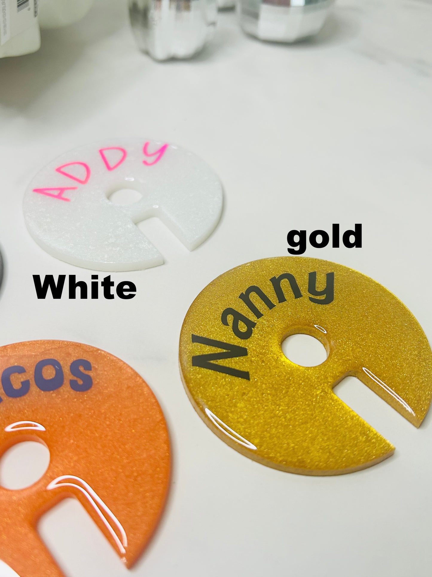 Solid color Brumate Eras Name Plates