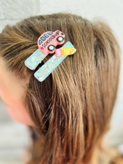 Back to school hair clips